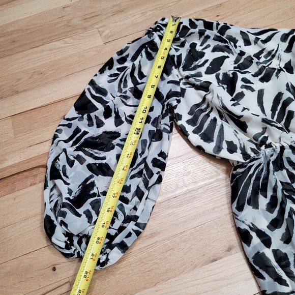 ALEXIS x Target Botanical One Shoulder Ruffle Maxi Dress Asymmetrical Size M - Picture 11 of 13